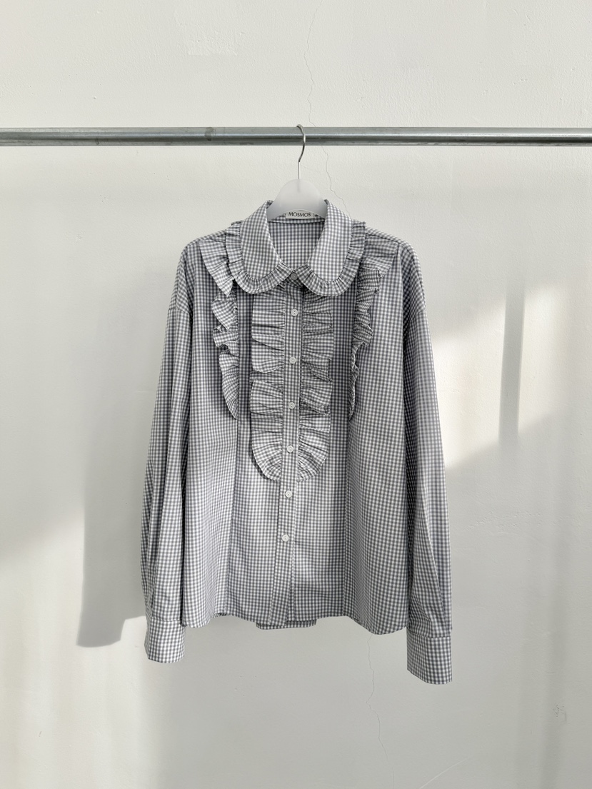 MOSMOS韓國代購女裝新款26春夏真品熱賣職業休閑襯衫蕾絲衫MOSMOS襯衫/蕾絲衫圖色1