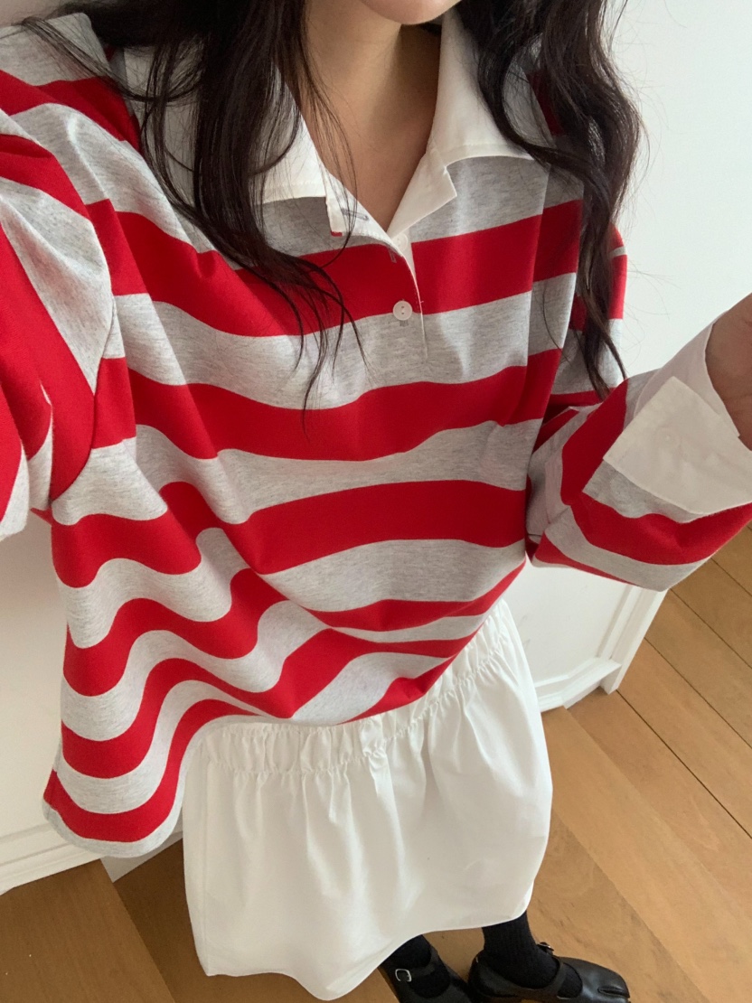 MOSMOS韓國代購女裝新品26春夏真品時尚休閑熱賣職業長袖T恤MOSMOS長袖T恤