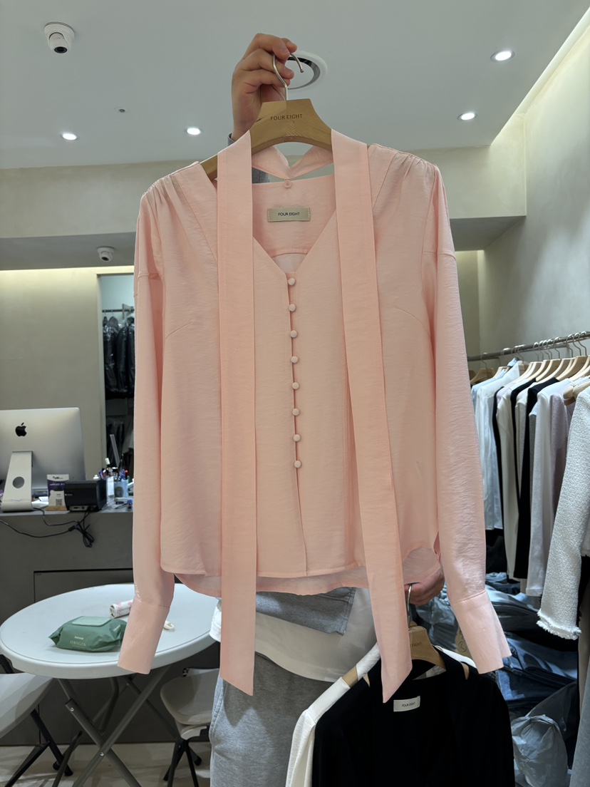 FOUREIGHT韓國直郵女裝新款休閑熱賣時尚26春夏襯衫蕾絲衫FOUR EIGHT襯衫/蕾絲衫圖色2