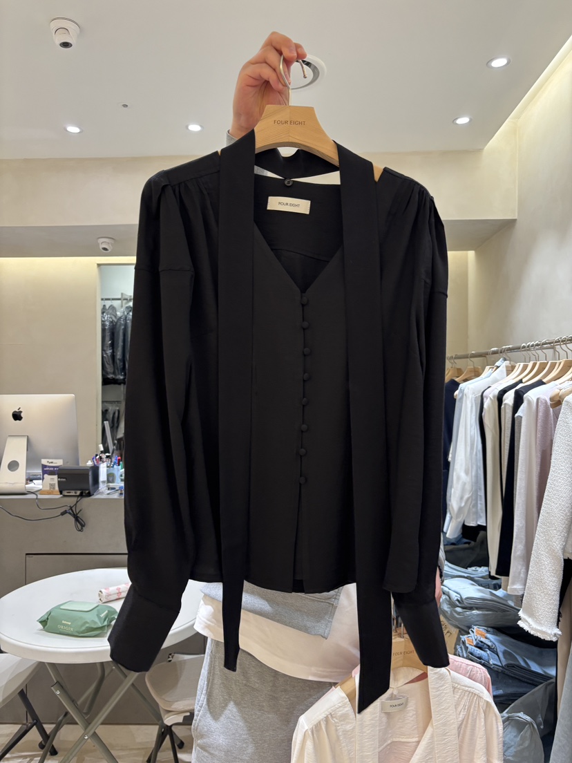 FOUREIGHT韓國直郵女裝新款休閑熱賣時尚26春夏襯衫蕾絲衫FOUR EIGHT襯衫/蕾絲衫圖色3