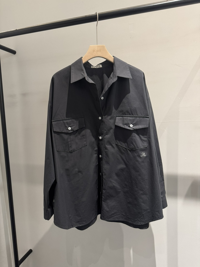 BOWIE韓國直郵女士新款時尚人氣休閑職業襯衫蕾絲衫刺繡寬松BOWIE襯衫/蕾絲衫圖色2