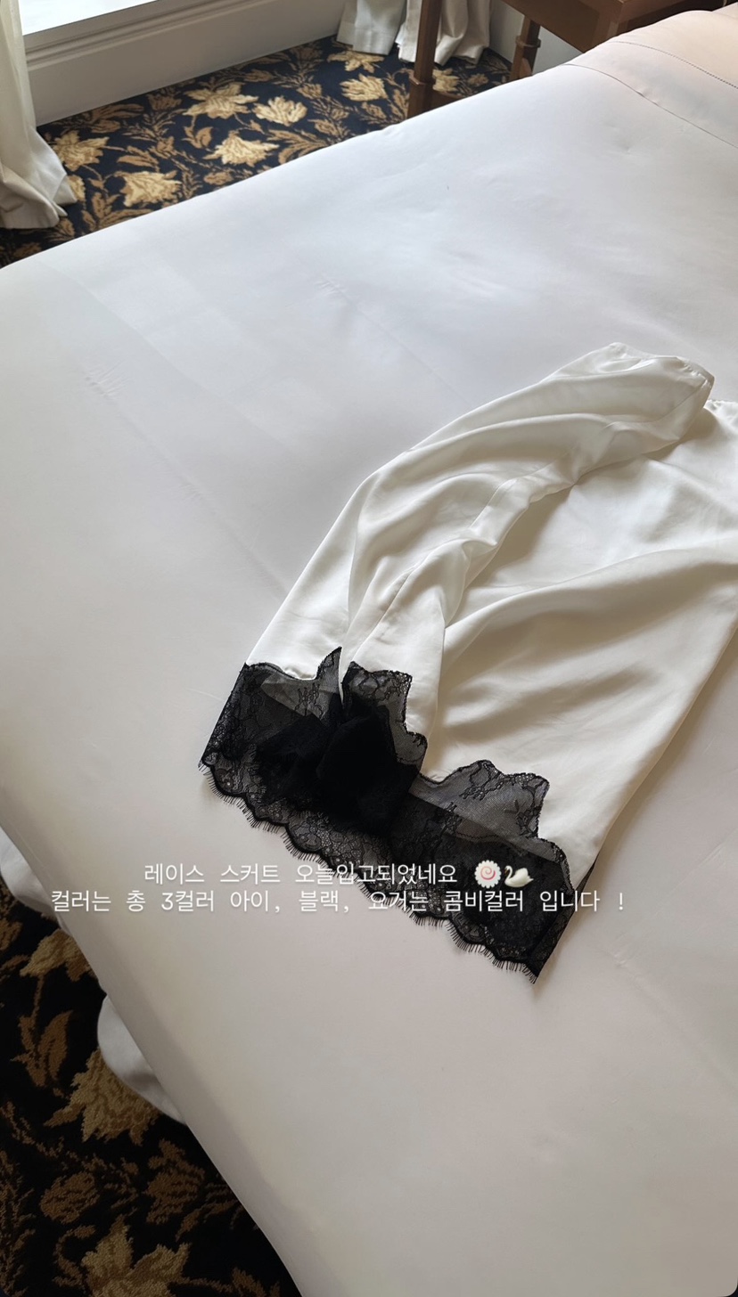 BOWIE東大門代購女士新品熱賣26春夏休閑半身裙中短裙蕾絲BOWIE半身裙/中短裙