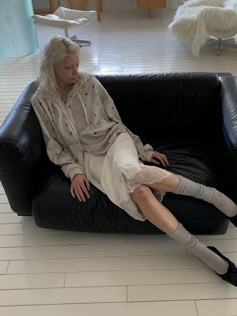 BOWIE東大門代購女士新品熱賣26春夏休閑半身裙中短裙蕾絲BOWIE半身裙/中短裙