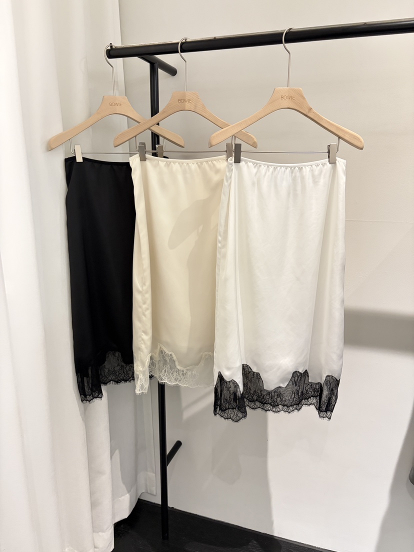 BOWIE東大門代購女士新品熱賣26春夏休閑半身裙中短裙蕾絲BOWIE半身裙/中短裙