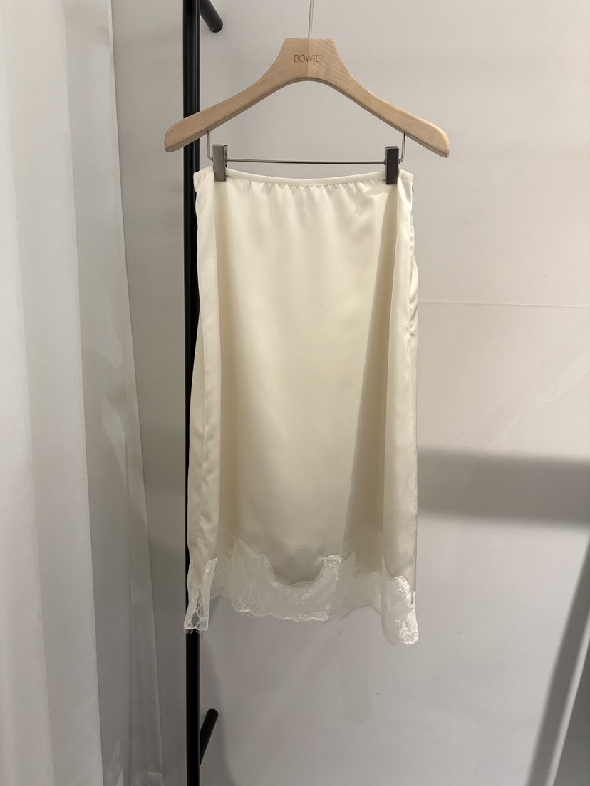 BOWIE東大門代購女士新品熱賣26春夏休閑半身裙中短裙蕾絲BOWIE半身裙/中短裙圖色2