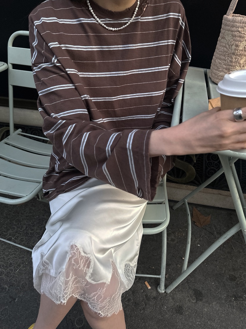 BOWIE韓國直郵女士新品26春夏職業人氣休閑時尚推薦長袖T恤BOWIE長袖T恤