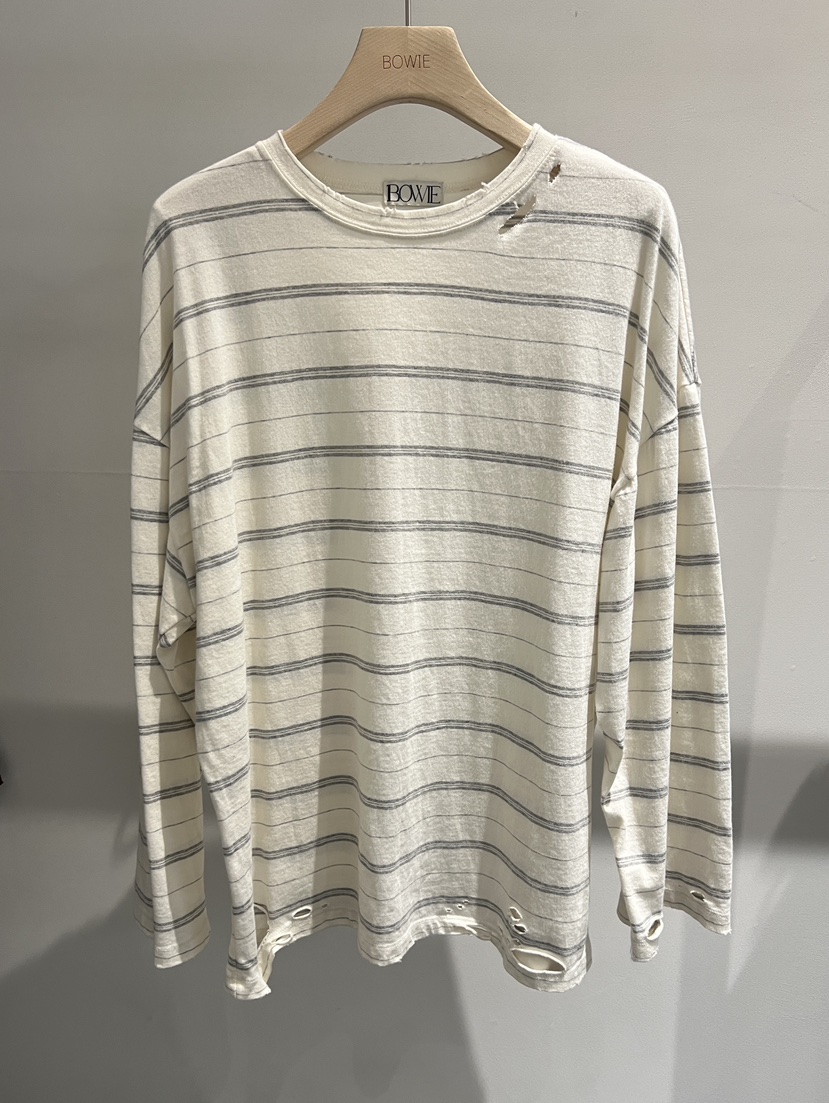 BOWIE韓國直郵女士新品26春夏職業人氣休閑時尚推薦長袖T恤BOWIE長袖T恤圖色1