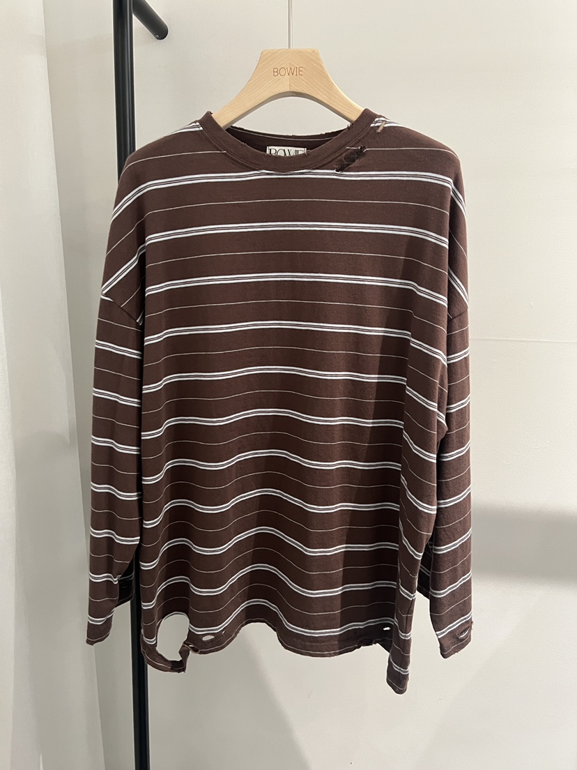 BOWIE韓國直郵女士新品26春夏職業人氣休閑時尚推薦長袖T恤BOWIE長袖T恤圖色3