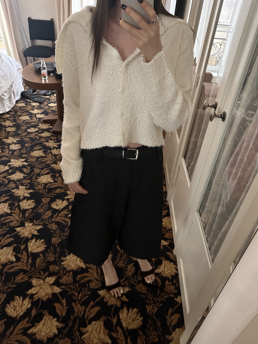 BOWIE韓國代購女士新品休閑26春夏時尚真品人氣短褲粗花呢BOWIE短褲