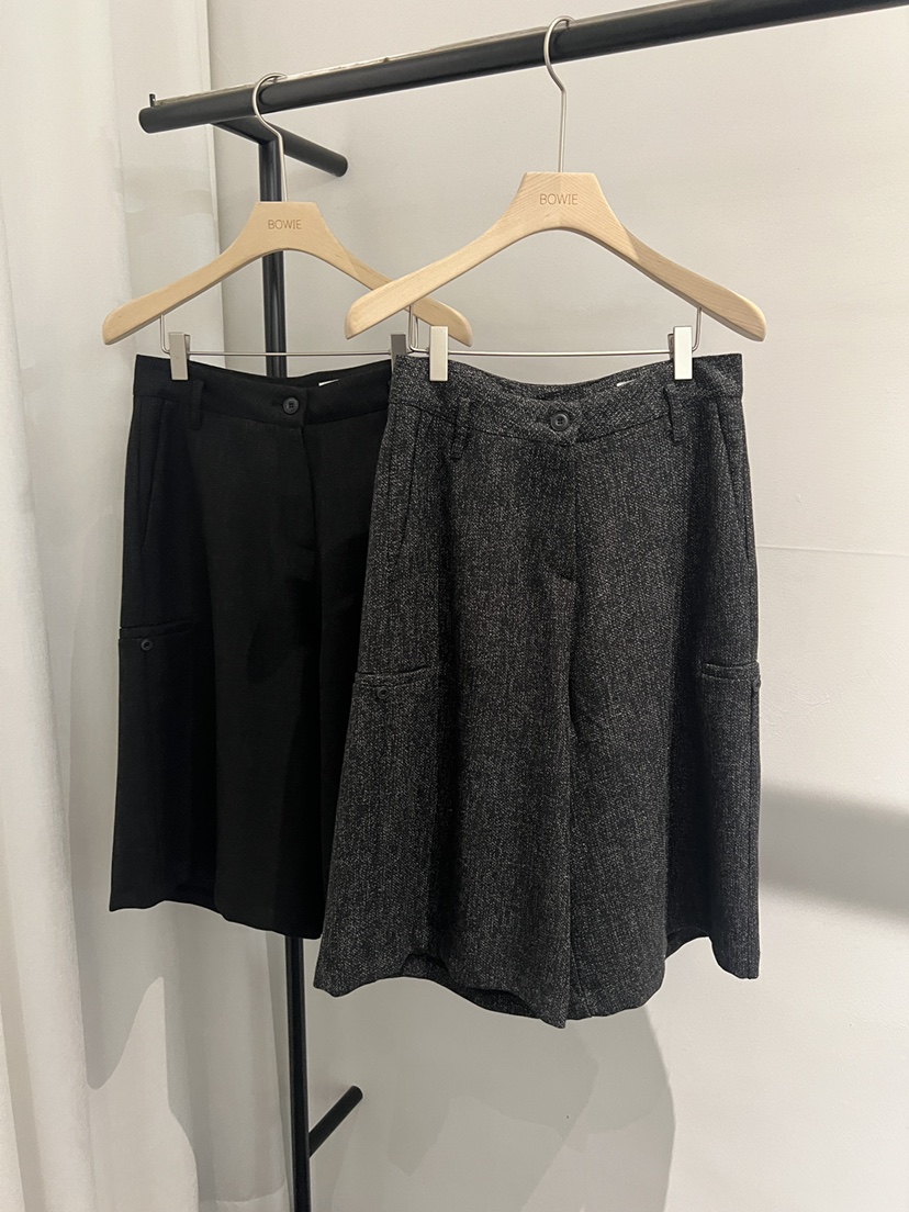 BOWIE韓國代購女士新品休閑26春夏時尚真品人氣短褲粗花呢BOWIE短褲