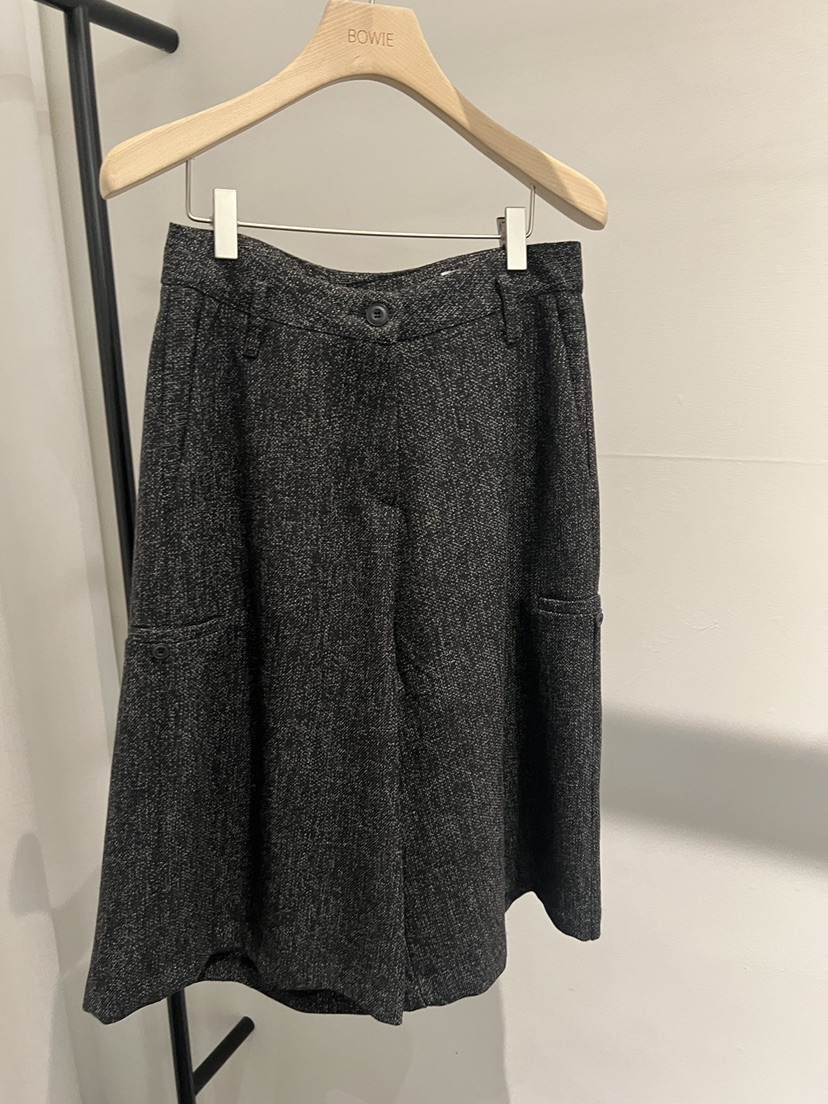 BOWIE韓國代購女士新品休閑26春夏時尚真品人氣短褲粗花呢BOWIE短褲圖色1