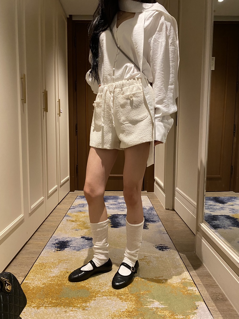 FOUREIGHT東大門直郵女士新品人氣休閑熱賣職業短褲粗花呢FOUR EIGHT短褲