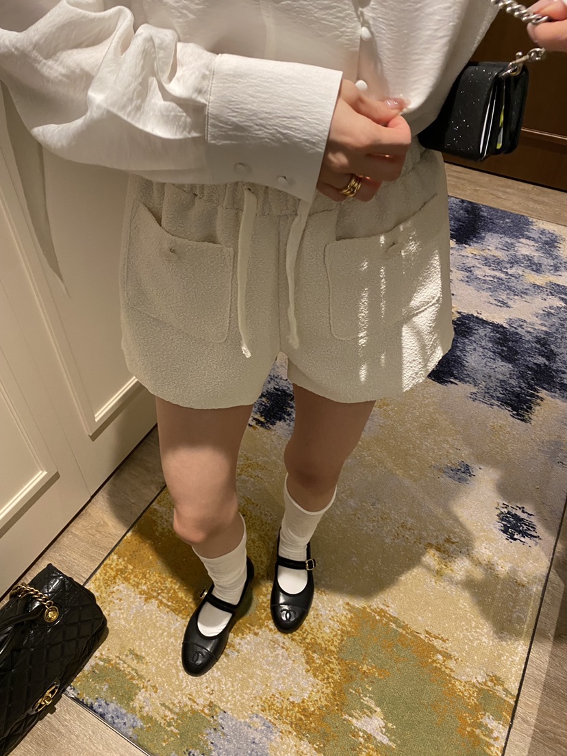 FOUREIGHT東大門直郵女士新品人氣休閑熱賣職業短褲粗花呢FOUR EIGHT短褲