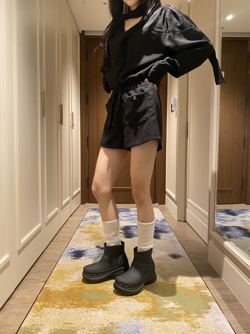 FOUREIGHT東大門直郵女士新品人氣休閑熱賣職業短褲粗花呢FOUR EIGHT短褲