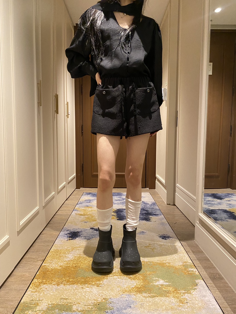 FOUREIGHT東大門直郵女士新品人氣休閑熱賣職業短褲粗花呢FOUR EIGHT短褲