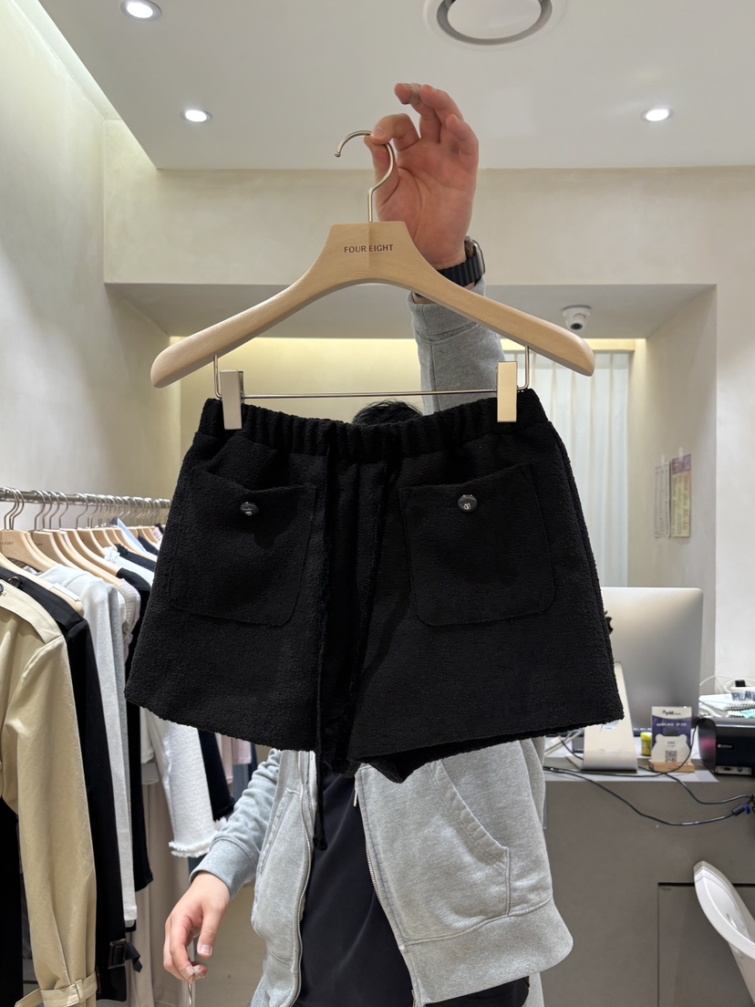 FOUREIGHT東大門直郵女士新品人氣休閑熱賣職業短褲粗花呢FOUR EIGHT短褲圖色2