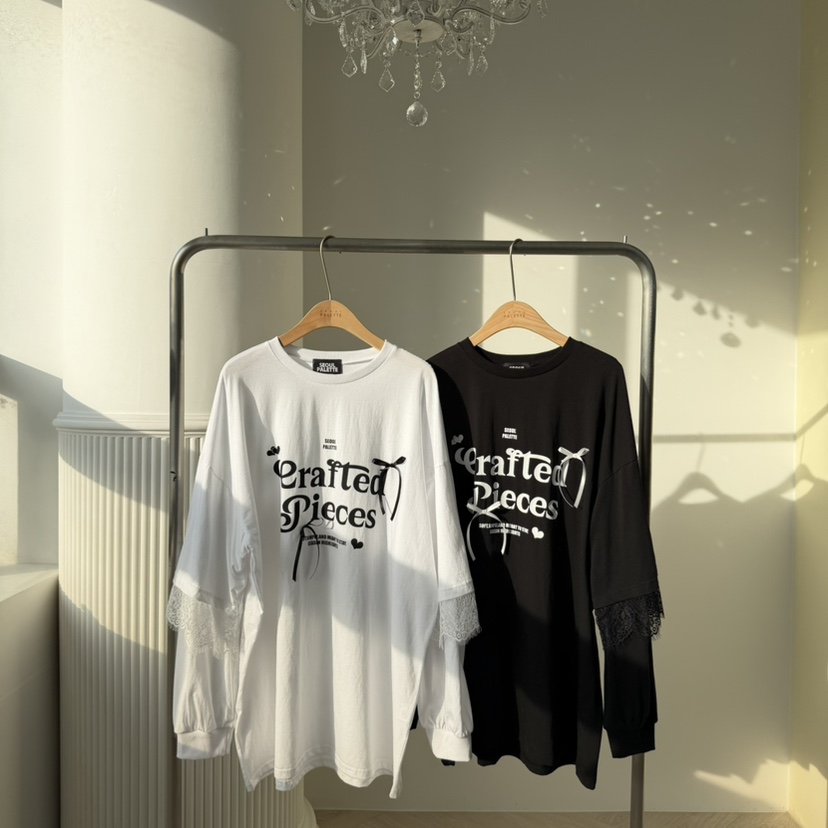 PALETTE-Q東大門實拍女裝新品人氣真品時尚熱賣推薦長袖T恤PALETTE-Q長袖T恤