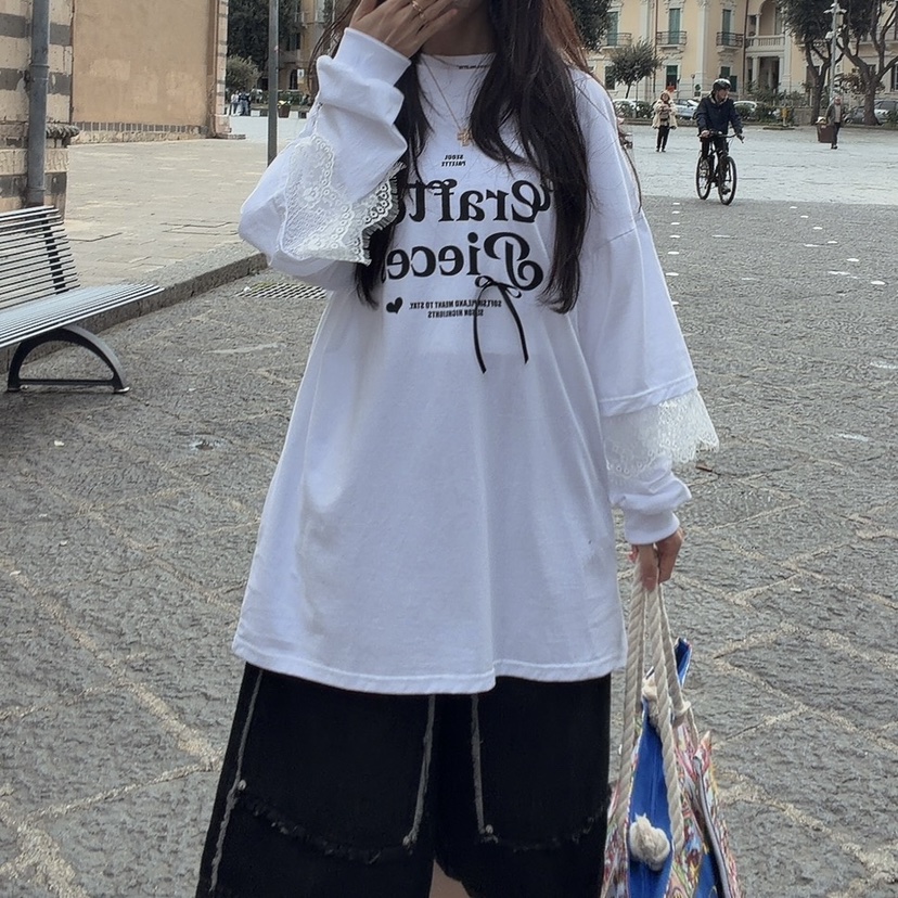 PALETTE-Q東大門實拍女裝新品人氣真品時尚熱賣推薦長袖T恤PALETTE-Q長袖T恤