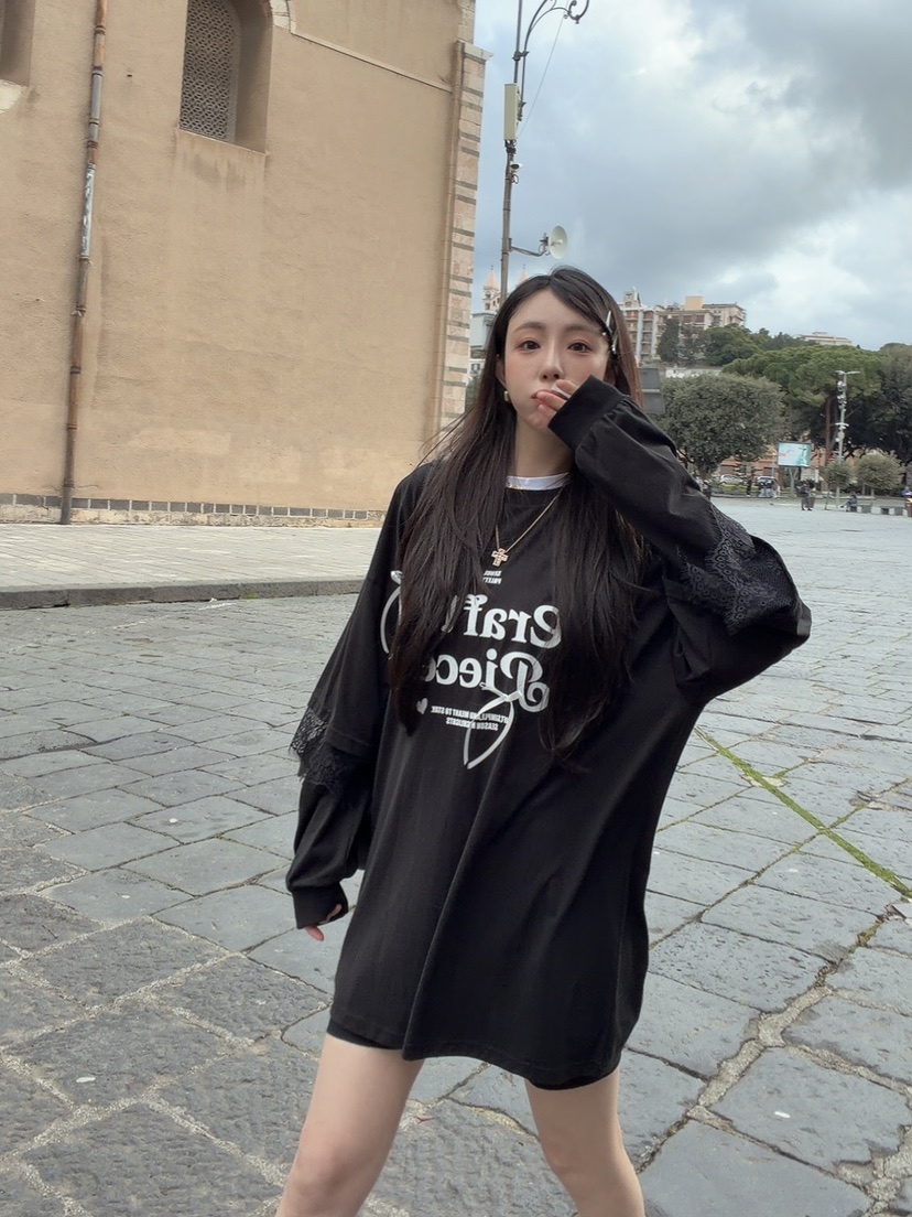 PALETTE-Q東大門實拍女裝新品人氣真品時尚熱賣推薦長袖T恤PALETTE-Q長袖T恤