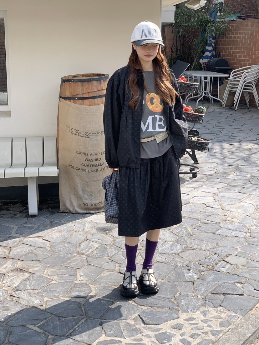 BEFORE SUNRISE東大門實拍女士新款熱賣半身裙中短裙褶皺BEFORE SUNRISE半身裙/中短裙