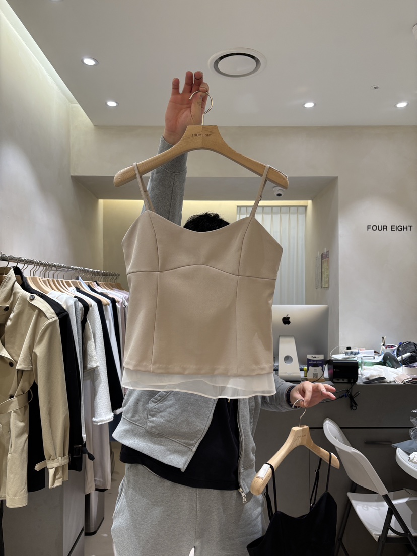 FOUREIGHT東大門實拍女士新款休閑真品熱賣時尚26春夏吊帶背心FOUR EIGHT吊帶/背心圖色1