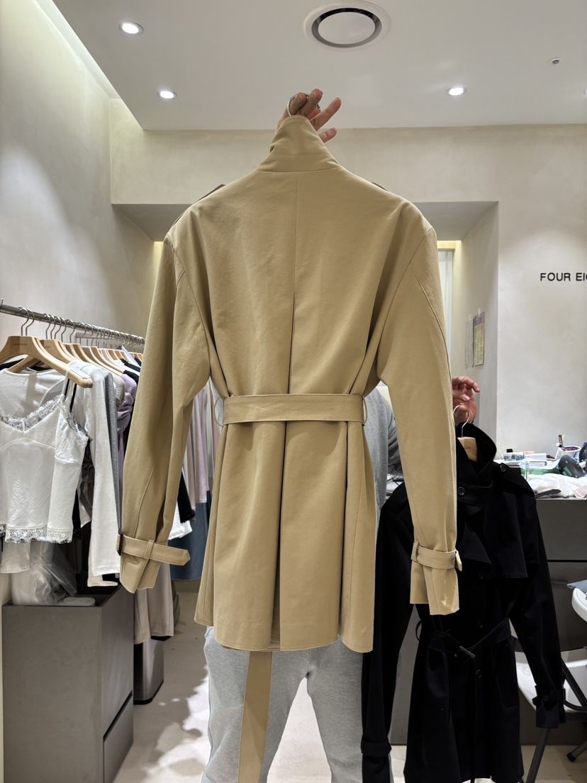 FOUREIGHT韓國代購女裝新款人氣時尚休閑熱賣真品夾克含腰帶FOUR EIGHT夾克