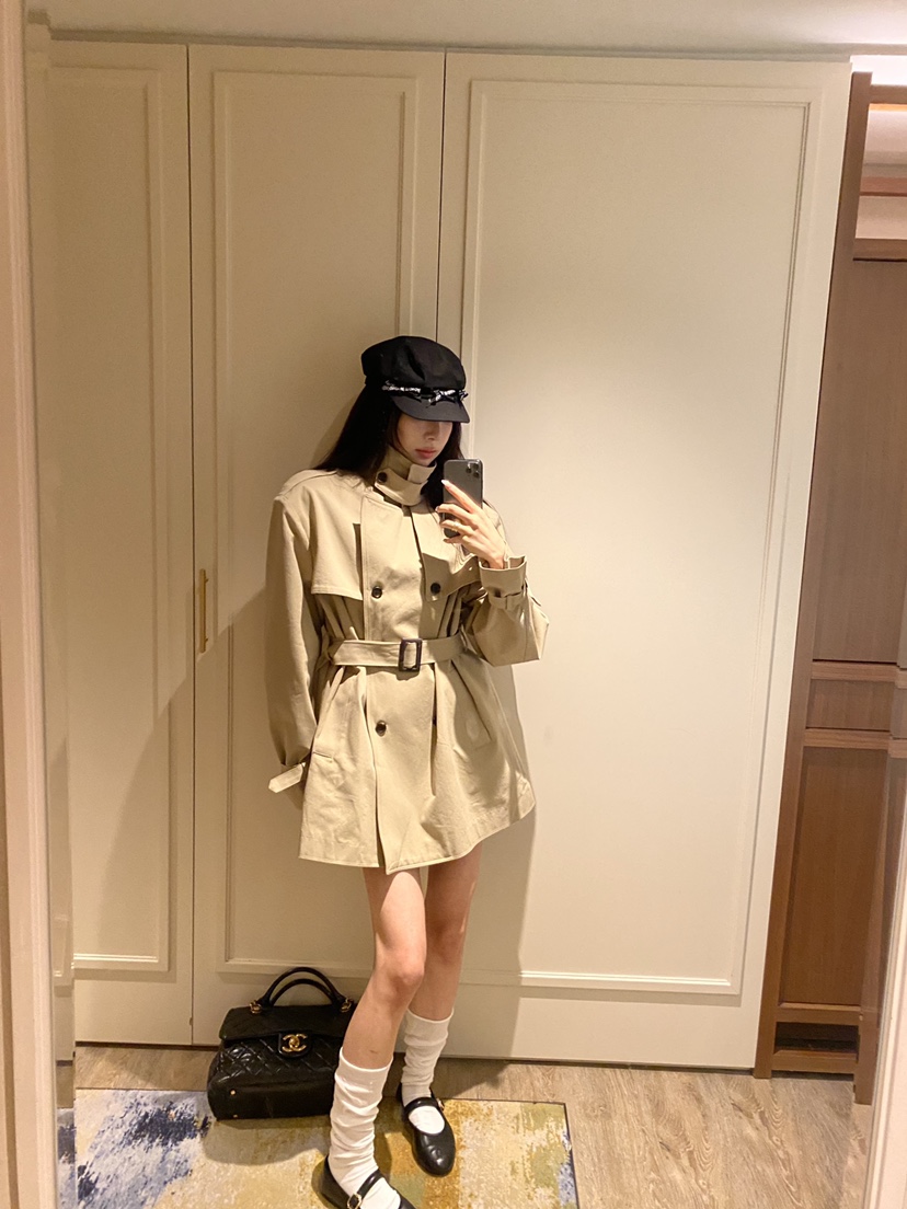 FOUREIGHT韓國代購女裝新款人氣時尚休閑熱賣真品夾克含腰帶FOUR EIGHT夾克