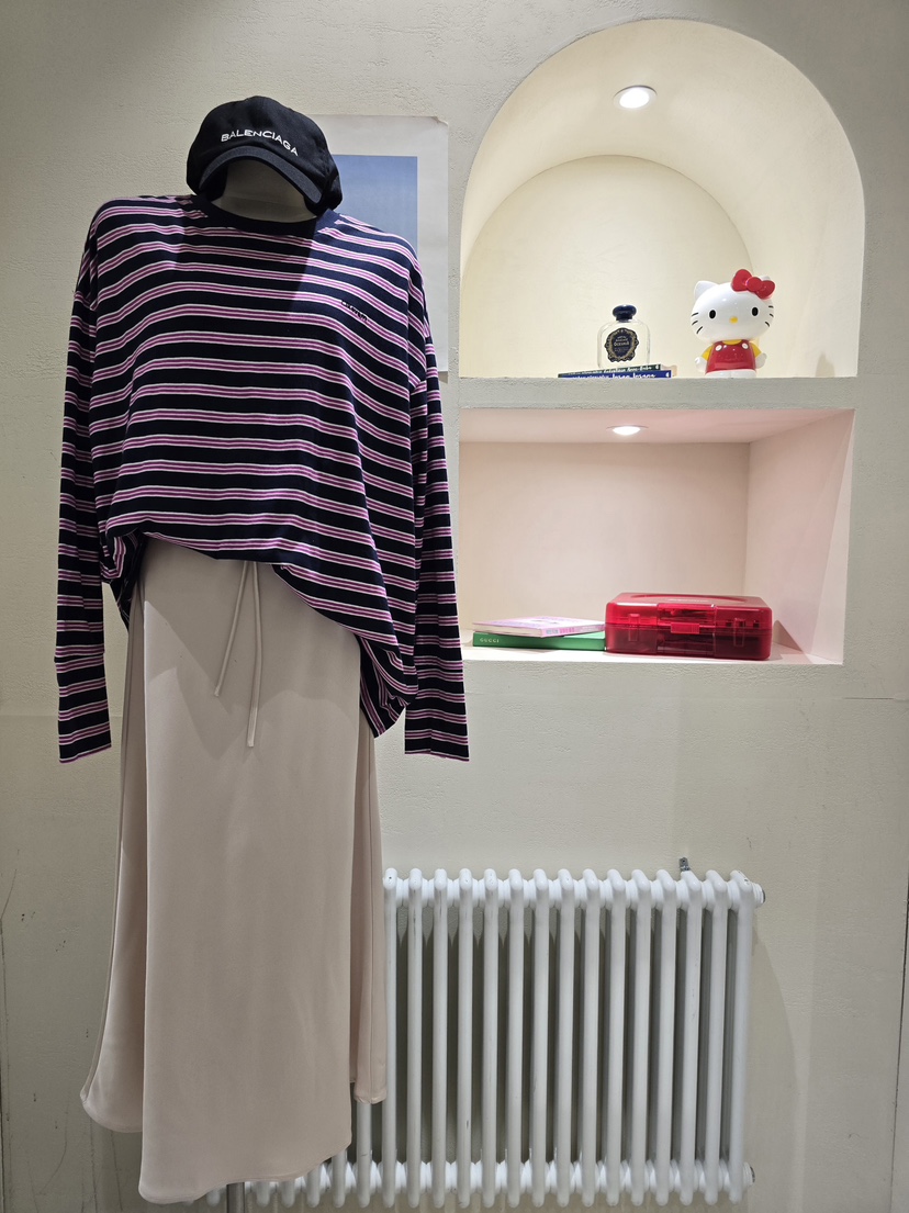 LIKEVAM韓國直郵女士新款休閑26春夏職業人氣時尚長袖T恤LIKEVAM長袖T恤