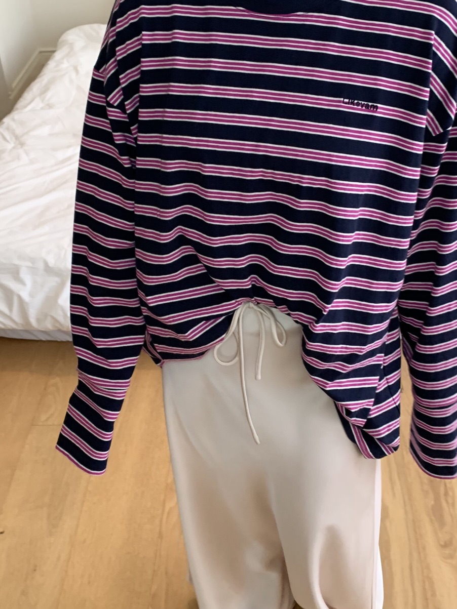 LIKEVAM韓國直郵女士新款休閑26春夏職業人氣時尚長袖T恤LIKEVAM長袖T恤