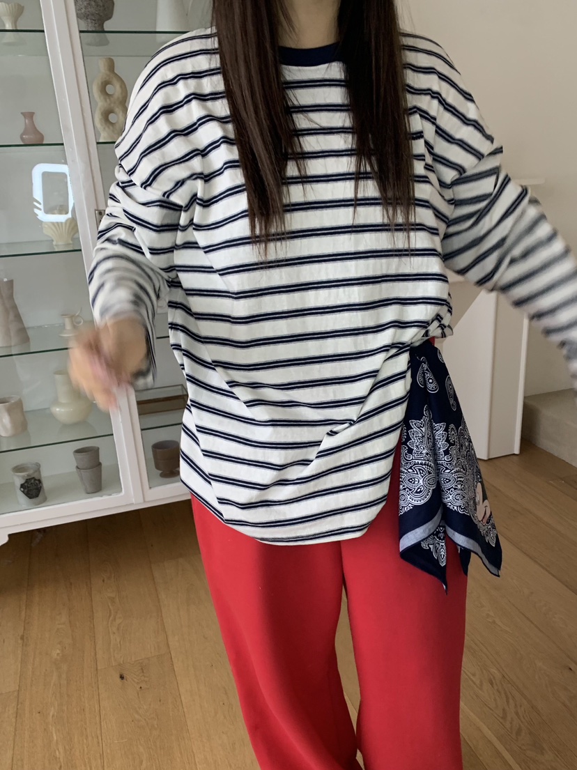 LIKEVAM韓國直郵女士新款休閑26春夏職業人氣時尚長袖T恤LIKEVAM長袖T恤