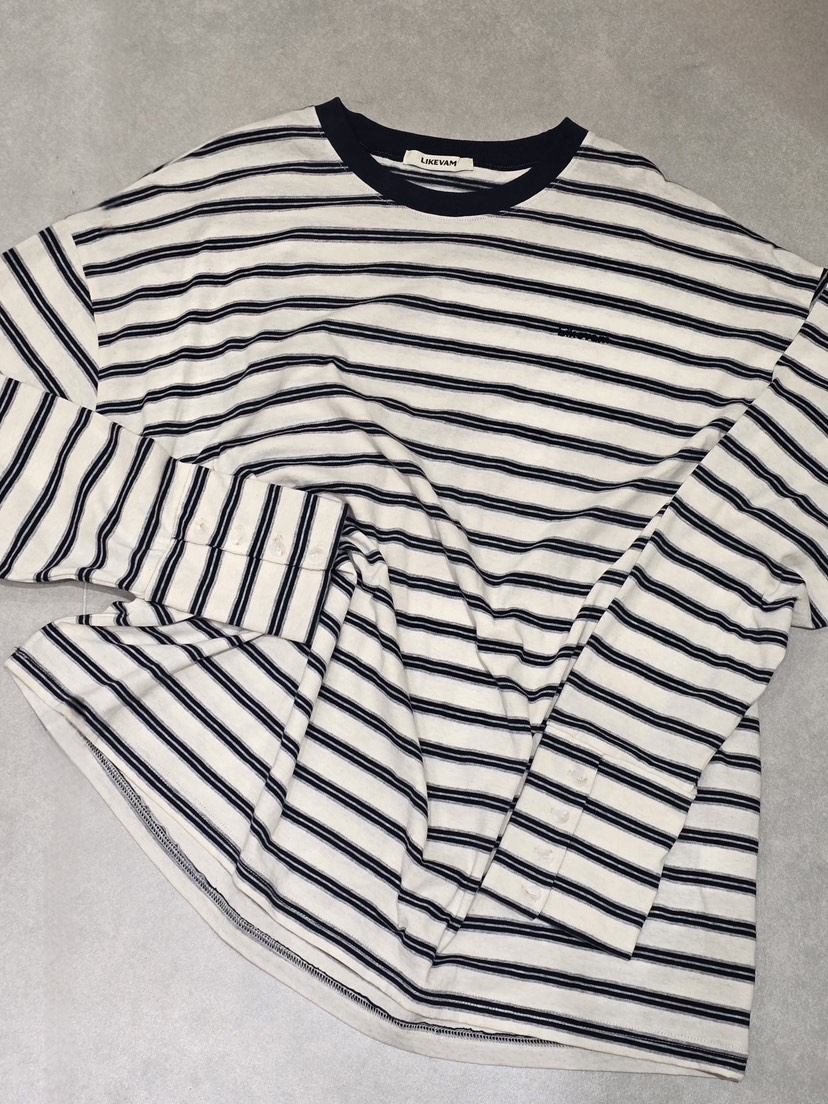 LIKEVAM韓國直郵女士新款休閑26春夏職業人氣時尚長袖T恤LIKEVAM長袖T恤圖色1