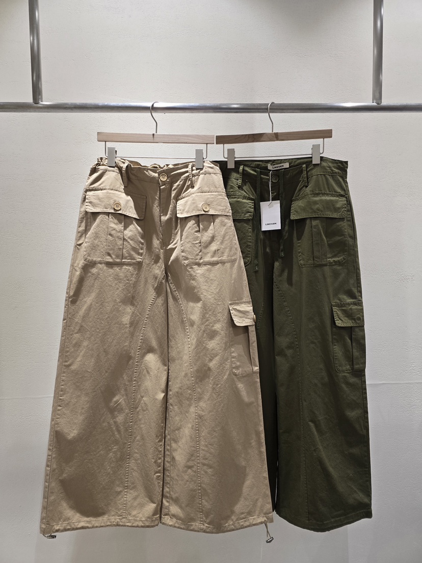 LIKEVAM東大門實拍女裝新款時尚休閑職業人氣休閑褲工裝褲LIKEVAM休閑褲