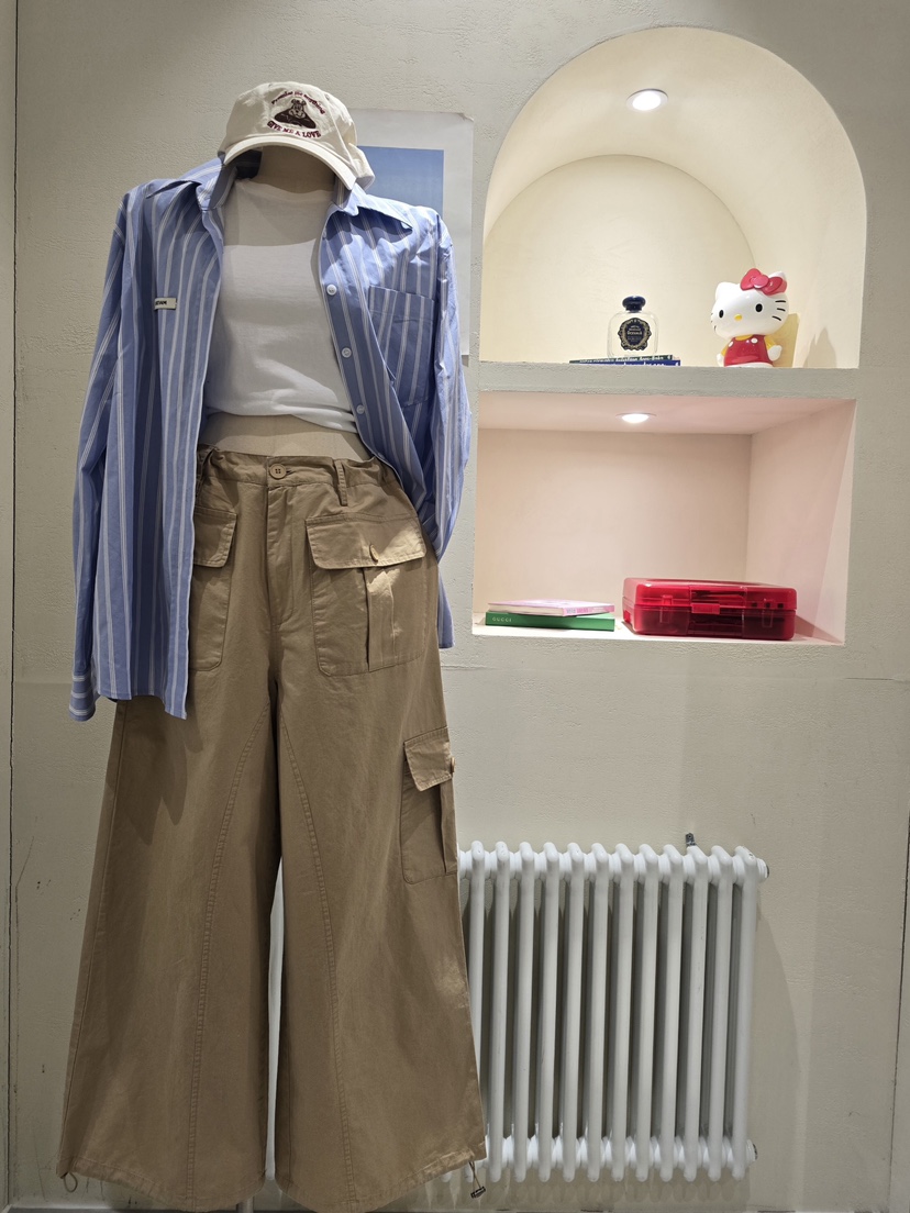 LIKEVAM東大門實拍女裝新款時尚休閑職業人氣休閑褲工裝褲LIKEVAM休閑褲