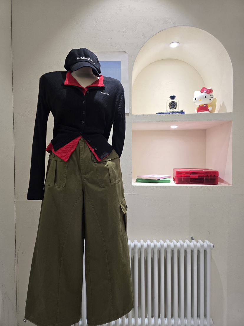 LIKEVAM東大門實拍女裝新款時尚休閑職業人氣休閑褲工裝褲LIKEVAM休閑褲