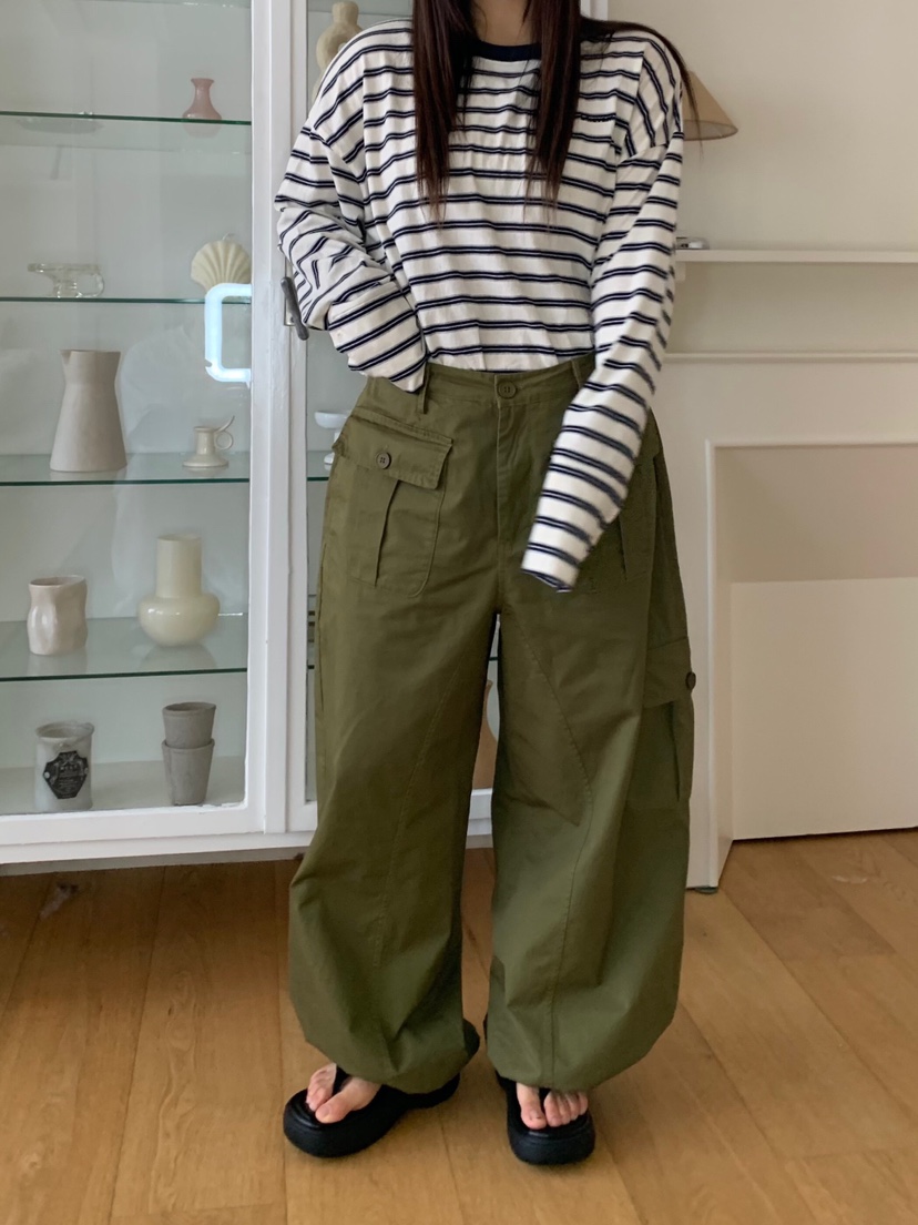 LIKEVAM東大門實拍女裝新款時尚休閑職業人氣休閑褲工裝褲LIKEVAM休閑褲