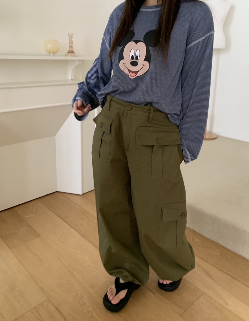 LIKEVAM東大門實拍女裝新款時尚休閑職業人氣休閑褲工裝褲LIKEVAM休閑褲