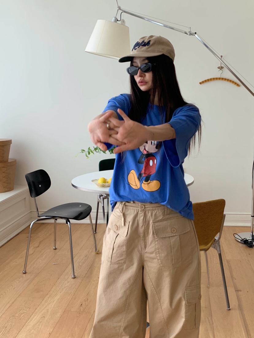 LIKEVAM東大門實拍女裝新款時尚休閑職業人氣休閑褲工裝褲LIKEVAM休閑褲