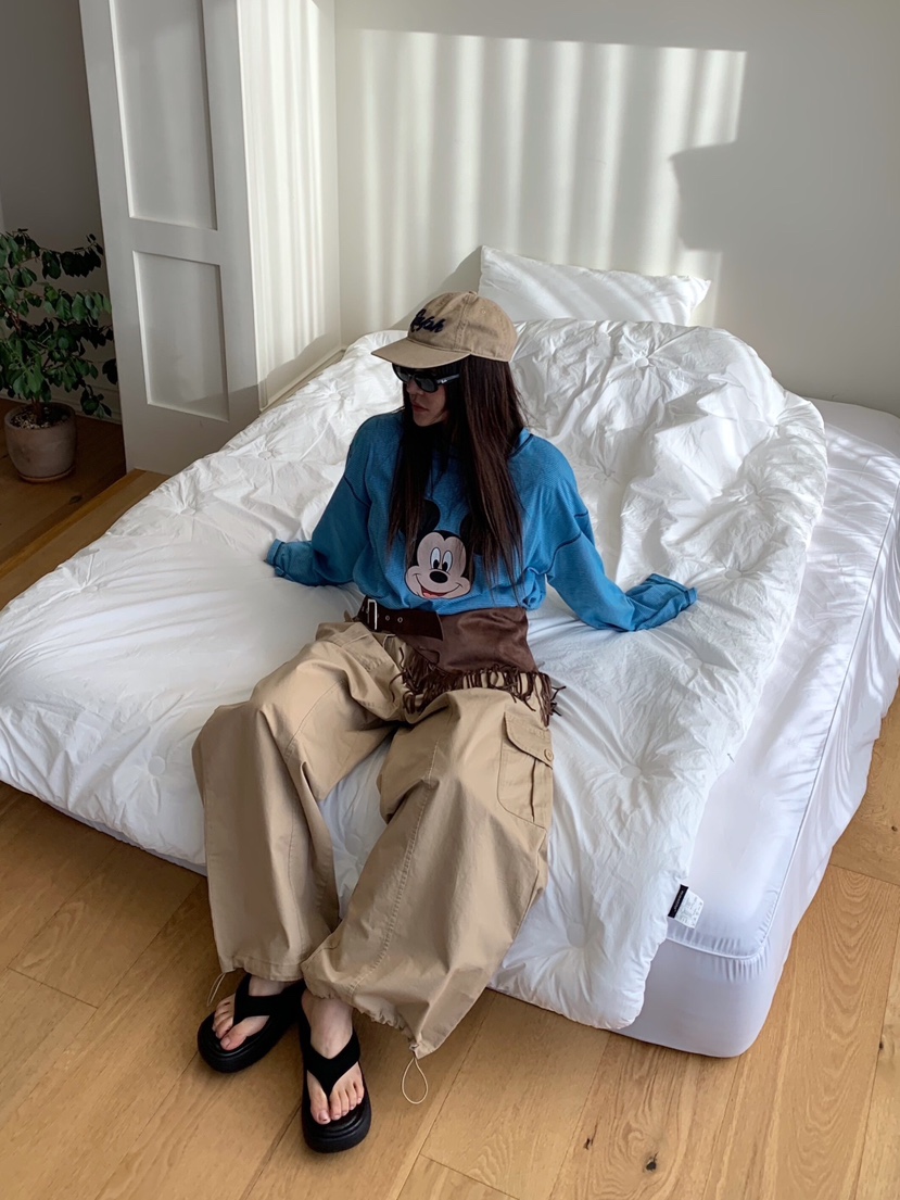 LIKEVAM東大門實拍女裝新款時尚休閑職業人氣休閑褲工裝褲LIKEVAM休閑褲