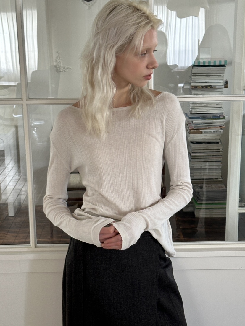 BOWIE韓國直郵女士新品推薦人氣職業26春夏真品休閑長袖T恤BOWIE長袖T恤