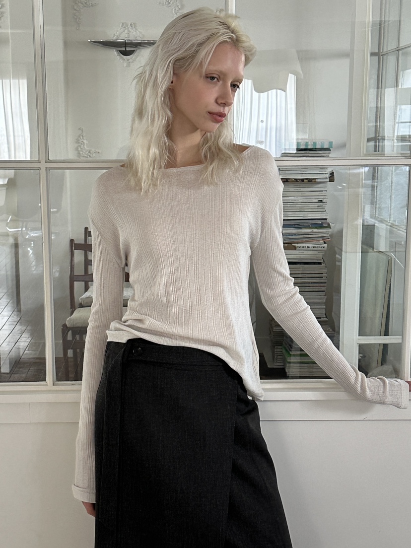 BOWIE韓國直郵女士新品推薦人氣職業26春夏真品休閑長袖T恤BOWIE長袖T恤