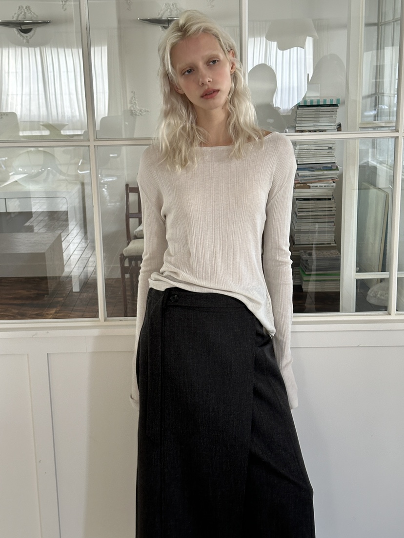 BOWIE韓國直郵女士新品推薦人氣職業26春夏真品休閑長袖T恤BOWIE長袖T恤