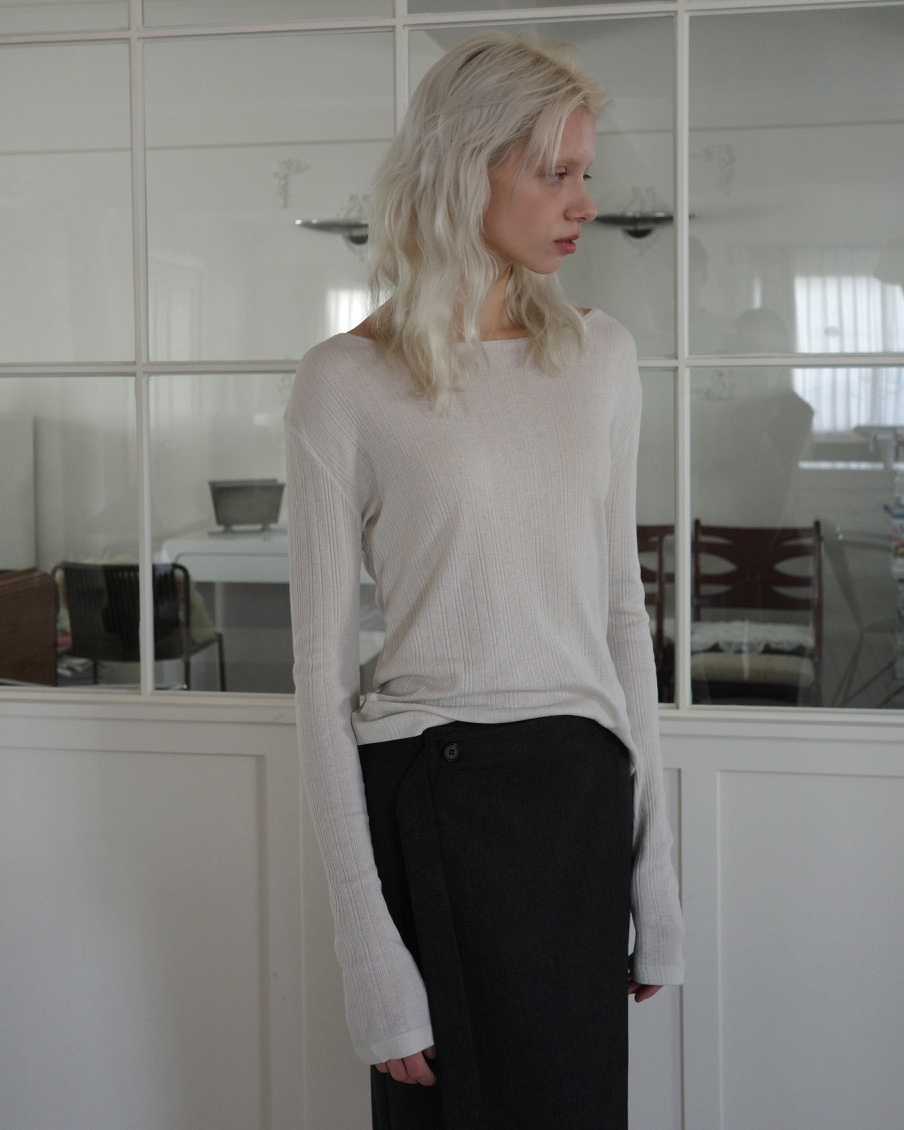 BOWIE韓國直郵女士新品推薦人氣職業26春夏真品休閑長袖T恤BOWIE長袖T恤