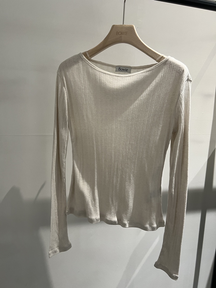 BOWIE韓國直郵女士新品推薦人氣職業26春夏真品休閑長袖T恤BOWIE長袖T恤圖色2