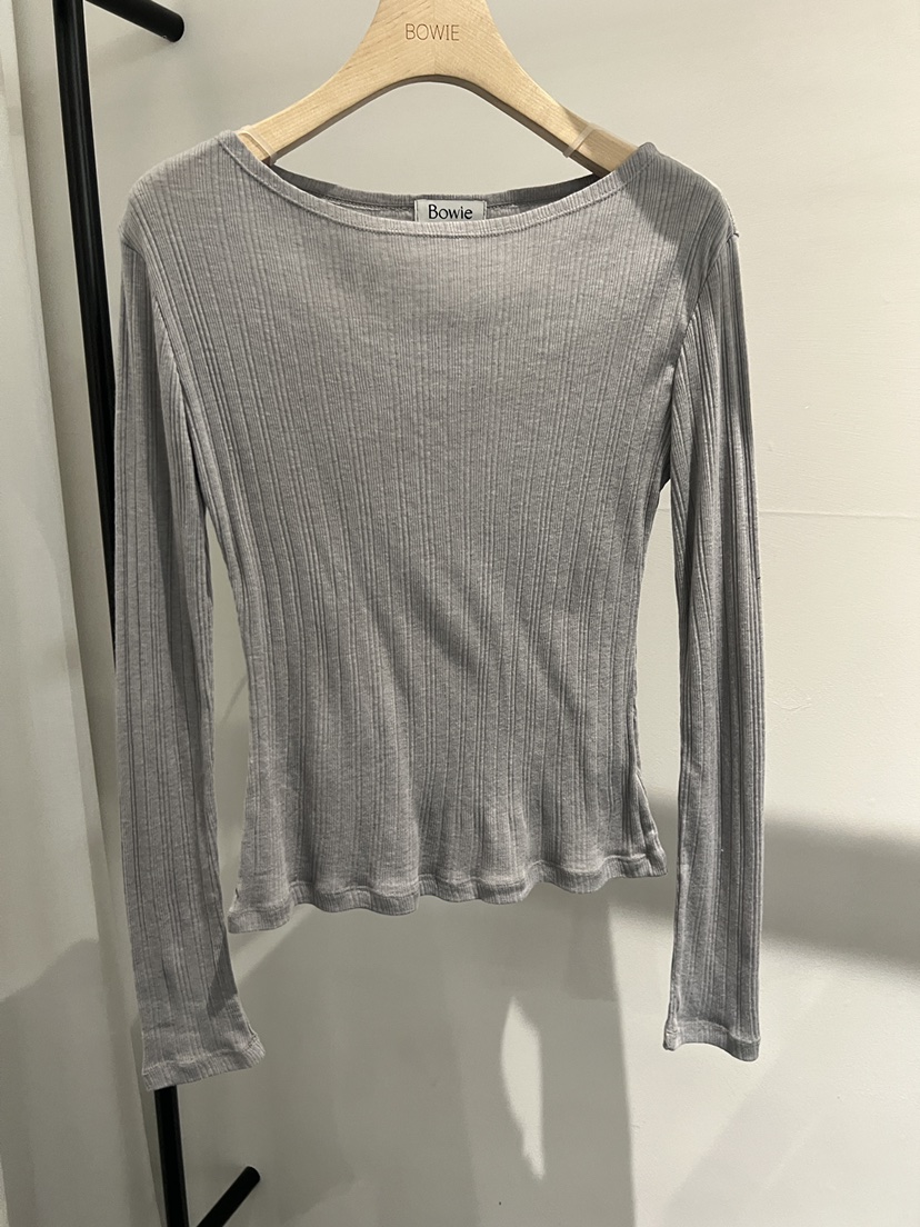 BOWIE韓國直郵女士新品推薦人氣職業26春夏真品休閑長袖T恤BOWIE長袖T恤圖色3