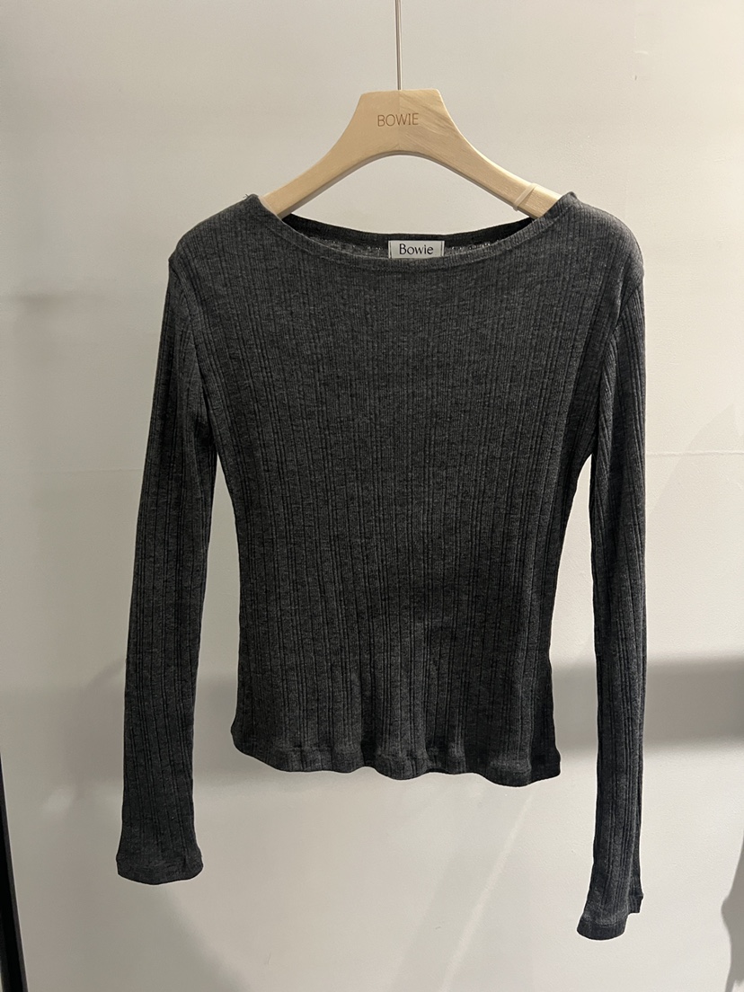 BOWIE韓國直郵女士新品推薦人氣職業26春夏真品休閑長袖T恤BOWIE長袖T恤圖色4