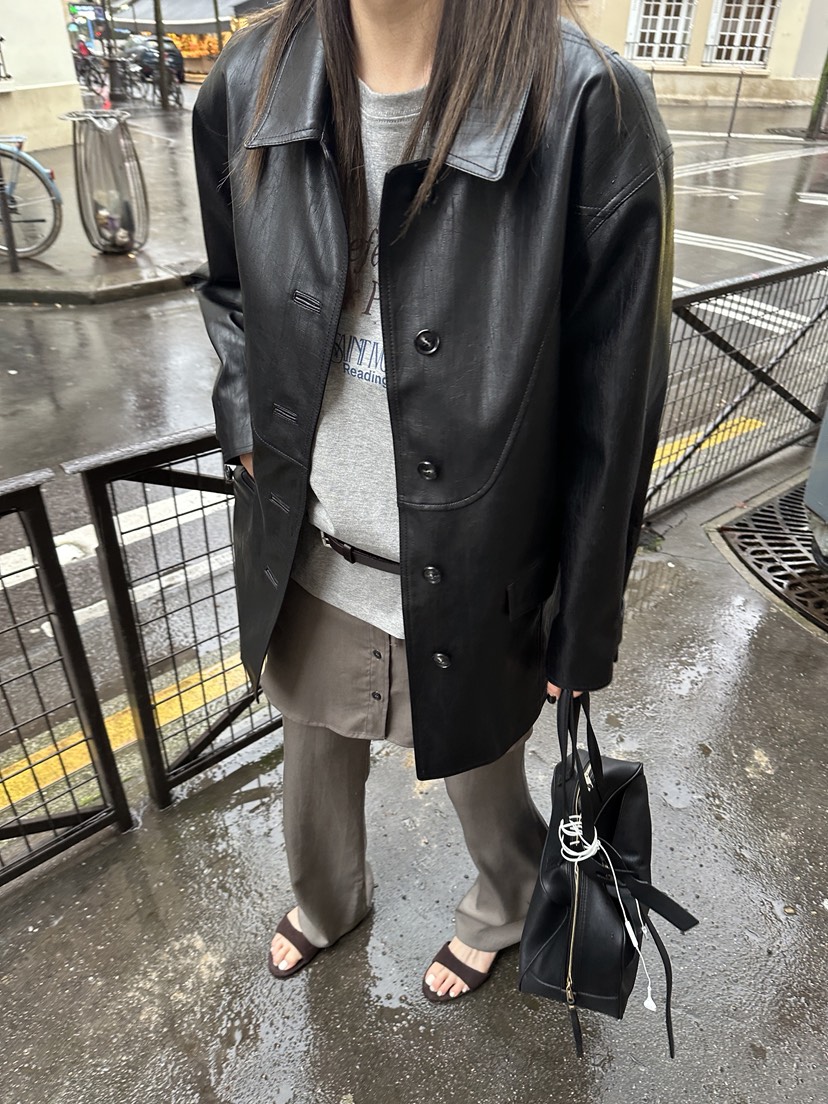 BOWIE韓國代購女裝新品推薦休閑職業26春夏時尚人氣真品夾克BOWIE夾克