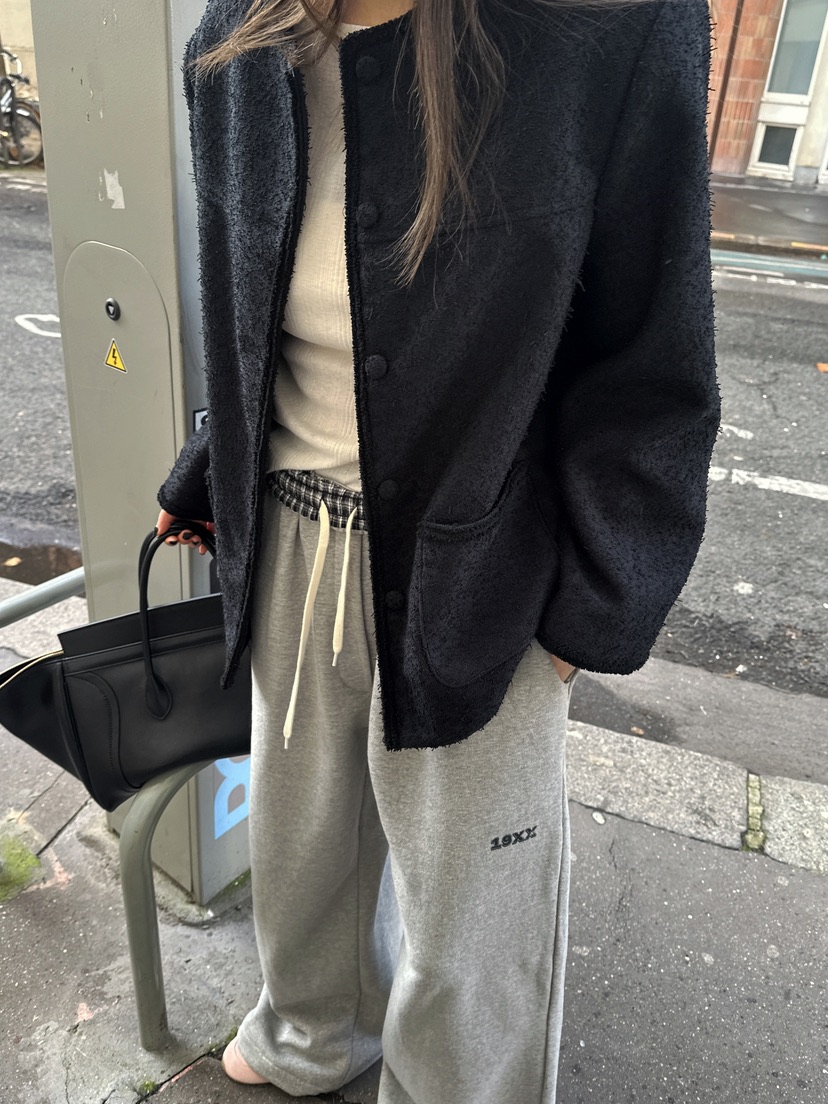 BOWIE韓國代購女士新品時尚推薦真品26春夏人氣休閑褲格子BOWIE休閑褲