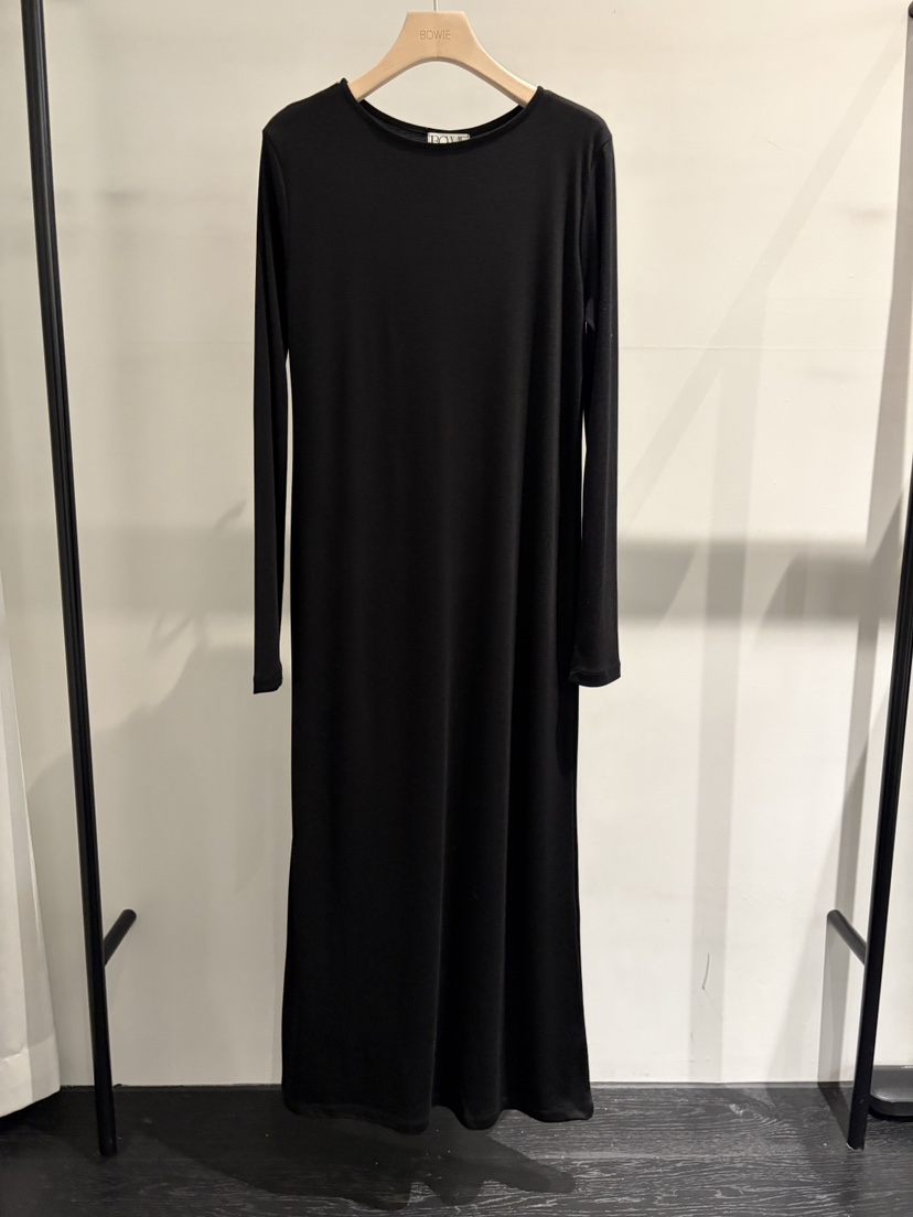 BOWIE東大門實拍女裝新款人氣時尚休閑推薦連衣裙棉質長款BOWIE連衣裙圖色3