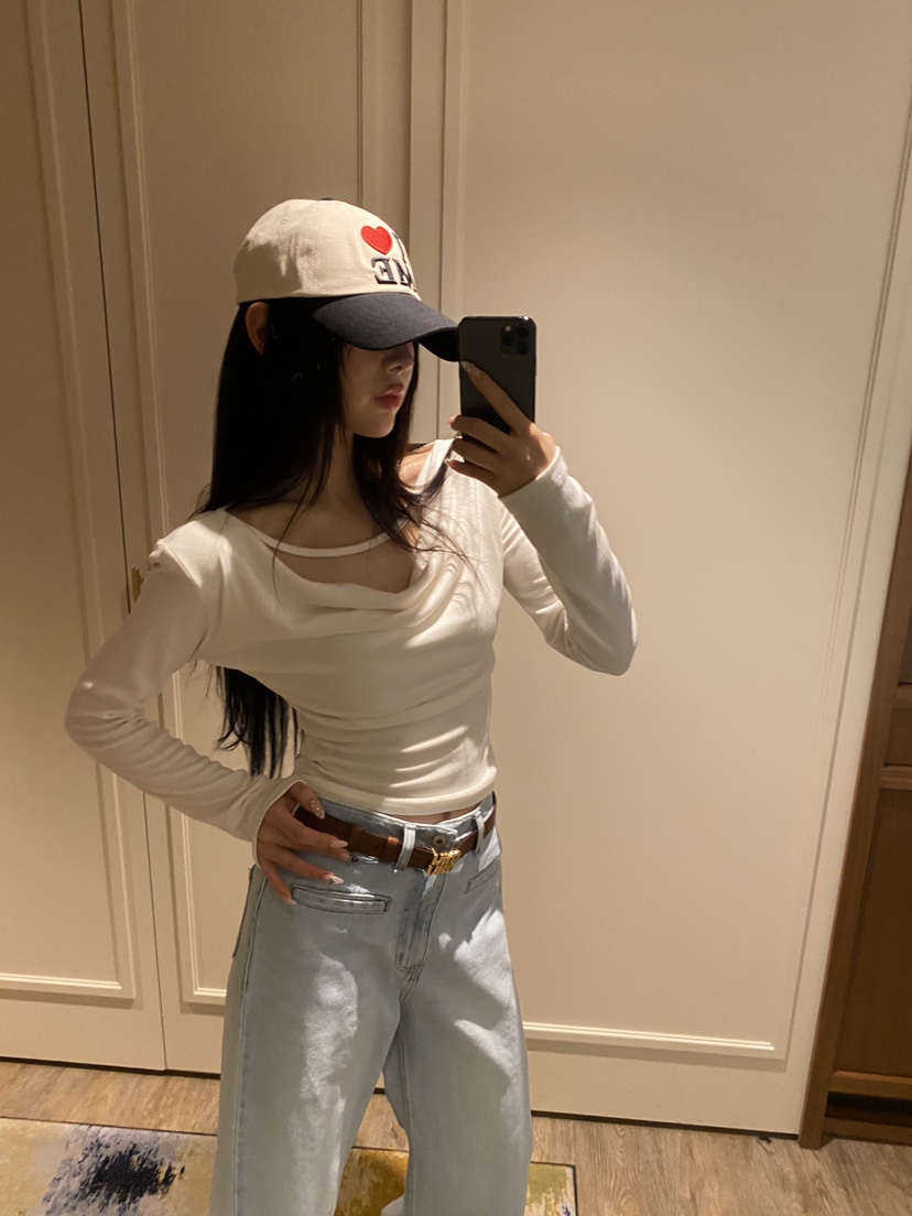 FOUREIGHT東大門實拍女裝新款推薦休閑真品職業26春夏長袖T恤FOUR EIGHT長袖T恤