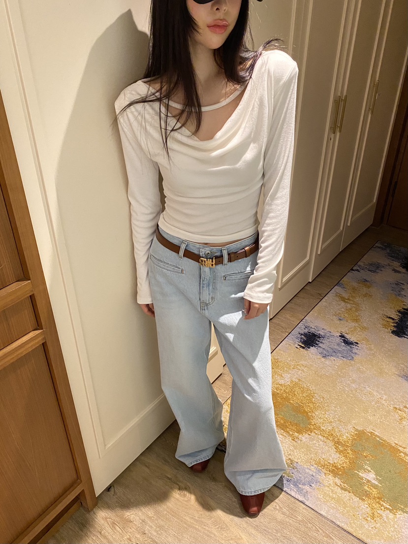 FOUREIGHT東大門實拍女裝新款推薦休閑真品職業26春夏長袖T恤FOUR EIGHT長袖T恤